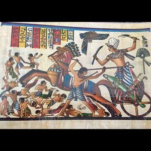 Egyptian Pharaoh papyrus paper